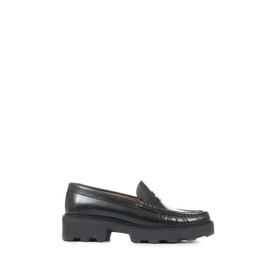 Jones Bootmaker Black Ladies Chunky Penny Loafers 9 Jones Bootmaker Black Ladies Chunky Penny Loafers - Image 7