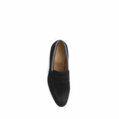 Jones Bootmaker Black Roscoe Suede Penny Loafers 4 Jones Bootmaker Black Roscoe Suede Penny Loafers -Jones Bootmaker shop unnamed file 1015