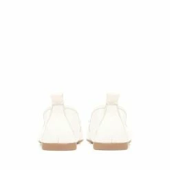 Jones Bootmaker Madora White Ballet Flat Shoes -Jones Bootmaker shop unnamed file 1021