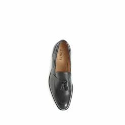Jones Bootmaker Mens Devon Black Leather Tassel Loafers -Jones Bootmaker shop unnamed file 103