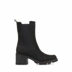Jones Bootmaker Women's Clemenzia Block Heeled Chelsea Boots Black