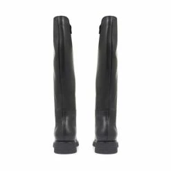 Jones Bootmaker Womens Black Darline Leather Knee High Boots -Jones Bootmaker shop unnamed file 1209