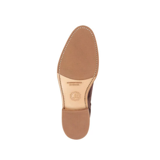 Jones Bootmaker Brown Primrose Goodyear Welted Suede Ladies Chelsea Boots 8 Jones Bootmaker Brown Primrose Goodyear Welted Suede Ladies Chelsea Boots - Image 6
