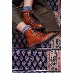 Jones Bootmaker Brown Klara Goodyear Welted Ladies Leather Hiker Boots