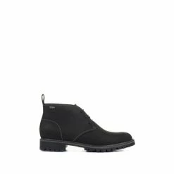 Jones Bootmaker Black Hamish Waterproof Leather Chukka Boots