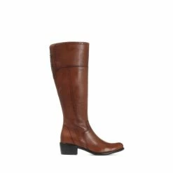 Jones Bootmaker Tan Ladies Leather Knee High Natural Boots