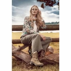 Jones Bootmaker Women's Brown Laili Zip Front Ankle Boots -Jones Bootmaker shop unnamed file 1361