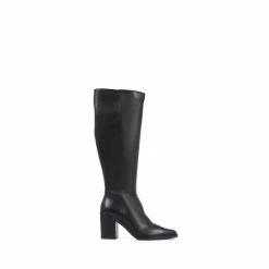 Jones Bootmaker Cagliari Wide Calf Fit Knee High Black Boots