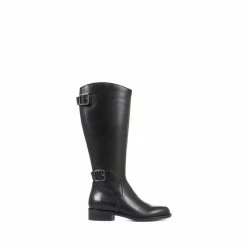 Jones Bootmaker Carrara Medium Leather Black Knee Boots