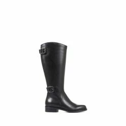 Jones Bootmaker Carrara Medium Leather Black Knee Boots -Jones Bootmaker shop unnamed file 1470