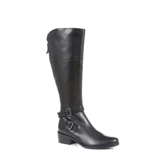 Jones Bootmaker Phoebe Leather Knee High Black Boots 4 Jones Bootmaker Phoebe Leather Knee High Black Boots - Image 2