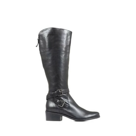 Jones Bootmaker Phoebe Leather Knee High Black Boots 8 Jones Bootmaker Phoebe Leather Knee High Black Boots - Image 6