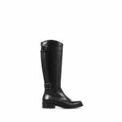 Jones Bootmaker Carrara Extra Slim Leather Black Knee Boots