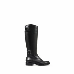 Jones Bootmaker Carrara Extra Slim Leather Black Knee Boots -Jones Bootmaker shop unnamed file 1529