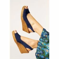 Jones Bootmaker Blue Rosanna Slingback Wedges -Jones Bootmaker shop unnamed file 154