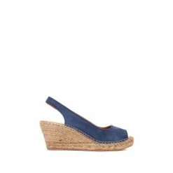 Jones Bootmaker Blue Rosanna Slingback Wedges -Jones Bootmaker shop unnamed file 155