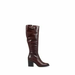 Jones Bootmaker Brown Cesena Slim Leather Knee Boots