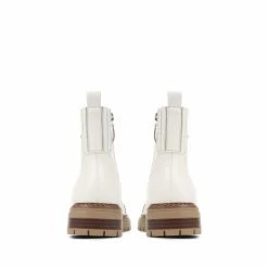 Jones Bootmaker Susanna Leather White Hiker Boots -Jones Bootmaker shop unnamed file 1737