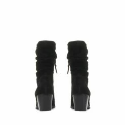 Jones Bootmaker Cloe Leather Suede Slouch Black Boots -Jones Bootmaker shop unnamed file 1743