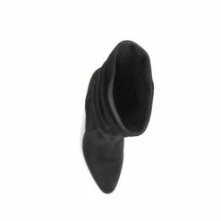 Jones Bootmaker Cloe Leather Suede Slouch Black Boots -Jones Bootmaker shop unnamed file 1744