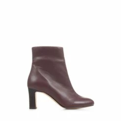 Jones Bootmaker Red Letty Heeled Leather Ankle Boots -Jones Bootmaker shop unnamed file 1805