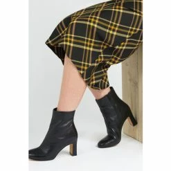 Jones Bootmaker Black Letty Heeled Leather Ankle Boots