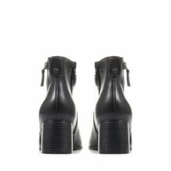 Jones Bootmaker Sylvana Block Heel Ankle Black Boots -Jones Bootmaker shop unnamed file 1844