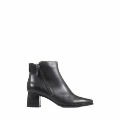 Jones Bootmaker Sylvana Block Heel Ankle Black Boots -Jones Bootmaker shop unnamed file 1847