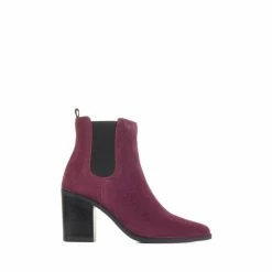 Jones Bootmaker Purple Clair Heeled Chelsea Boots