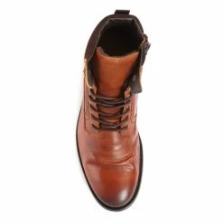 Jones Bootmaker Mens Brown Docklands Leather Lace-Up Boots -Jones Bootmaker shop unnamed file 1893