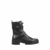 Jones Bootmaker Olga-30 Chunky Leather Black Ankle Boots -Jones Bootmaker shop unnamed file 1896