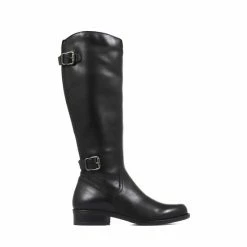 Jones Bootmaker Black Leather Ladies Knee High Rider Boots