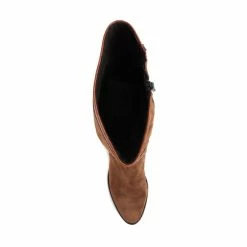 Jones Bootmaker Brown Leather Flat Pointed Ladies Riding Boots -Jones Bootmaker shop unnamed file 1956