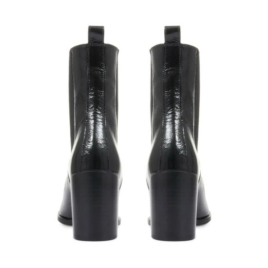 Jones Bootmaker Womens Black Clelia Block Heel Chelsea Boots 4 Jones Bootmaker Womens Black Clelia Block Heel Chelsea Boots - Image 3