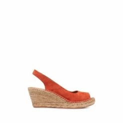 Jones Bootmaker Orange Rosanna Slingback Wedges -Jones Bootmaker shop unnamed file 2014