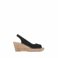 Jones Bootmaker Black Rosanna Slingback Wedges