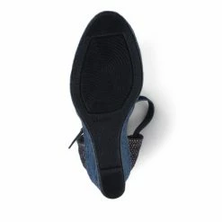 Jones Bootmaker Ladies Blue Arabella Leather Wedge Sandals -Jones Bootmaker shop unnamed file 2043