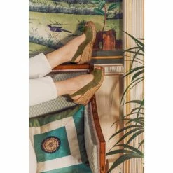 Jones Bootmaker Green Rosanna Slingback Wedges