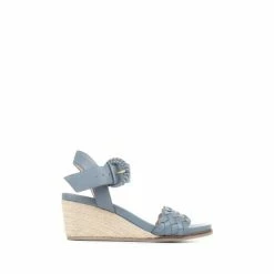 Jones Bootmaker Ladies Luana Leather Wedge Sandals Brown