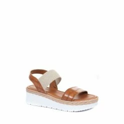 Jones Bootmaker Tan Brown Cory Chunky Platform Sandals -Jones Bootmaker shop unnamed file 2084