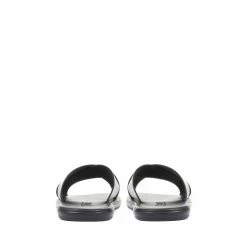 Jones Bootmaker Black Eli Men's Leather Slider Sandals -Jones Bootmaker shop unnamed file 2104