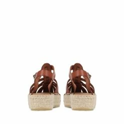 Jones Bootmaker Adelynn Tan Brown Platform Espadrille Sandals -Jones Bootmaker shop unnamed file 2110