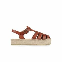 Jones Bootmaker Adelynn Tan Brown Platform Espadrille Sandals -Jones Bootmaker shop unnamed file 2113