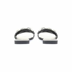 Jones Bootmaker Black Cosma Leather Mule Slides -Jones Bootmaker shop unnamed file 2141