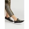 Jones Bootmaker Black Padova Ladies Leather Lace-Up Trainers -Jones Bootmaker shop unnamed file 2152