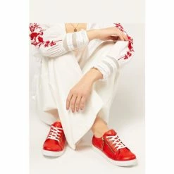 Jones Bootmaker Leather Lace-Up Trainers -Jones Bootmaker shop unnamed file 2212