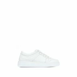 Jones Bootmaker Alani White Leather Platform Trainers -Jones Bootmaker shop unnamed file 2231
