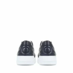 Jones Bootmaker Navy Blue Alani Leather Platform Trainers -Jones Bootmaker shop unnamed file 2272