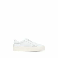 Jones Bootmaker Aliyah White Leather Trainers