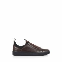 Jones Bootmaker Brown Southgate Leather Trainers